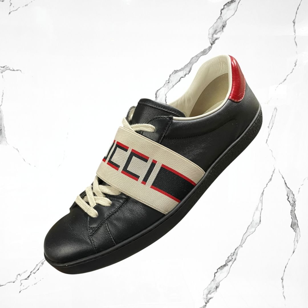 Gucci Ace Stripe Black (De Uso)