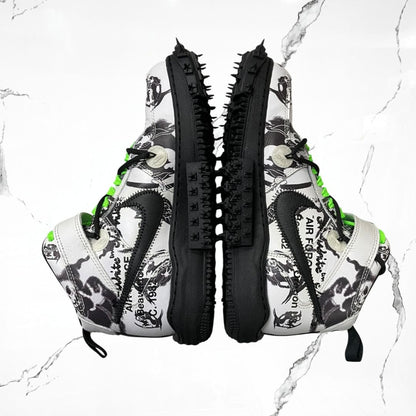 Nike Air Force 1 Mid Off-White Grim Reapper (De Uso)