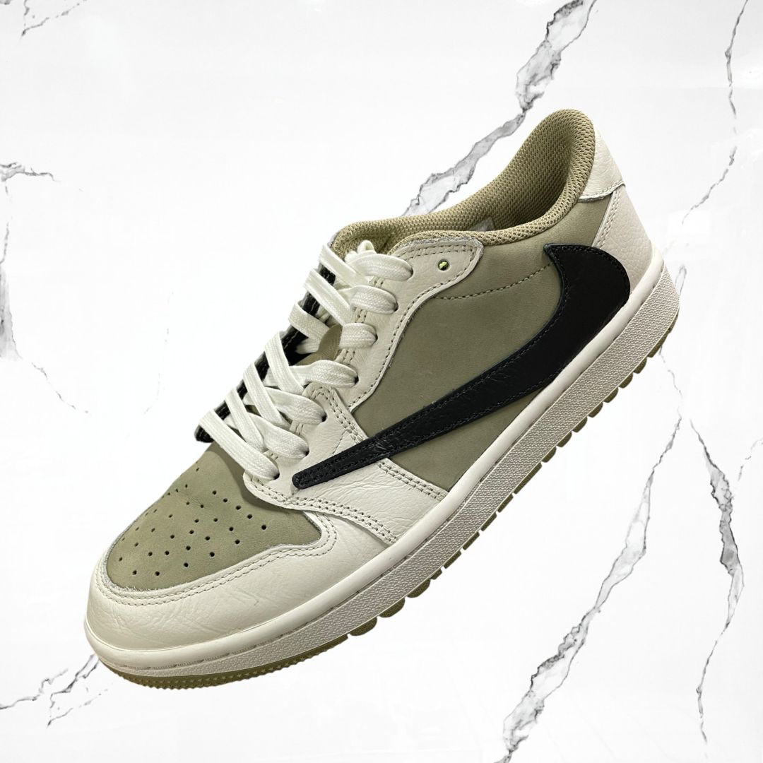 Jordan 1 Low Golf Travis Scott Neutral Olive (De Uso) - Urban Utility