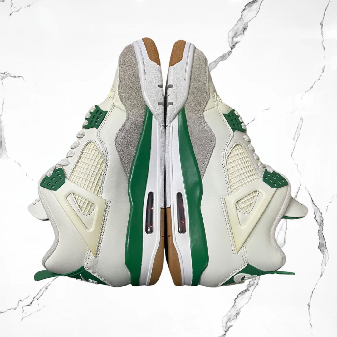 Jordan 4 SB Pine Green (De uso)