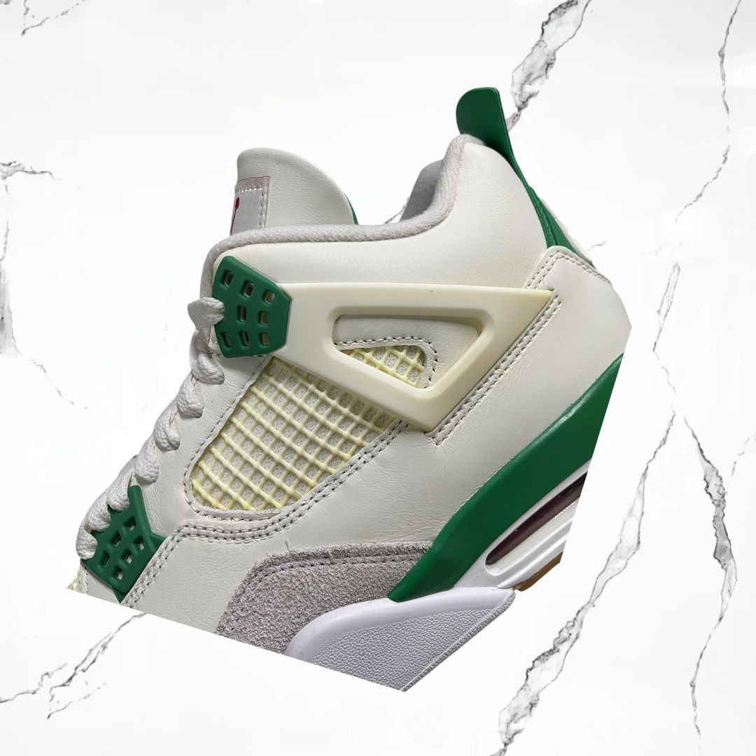 Jordan 4 SB Pine Green (De uso)