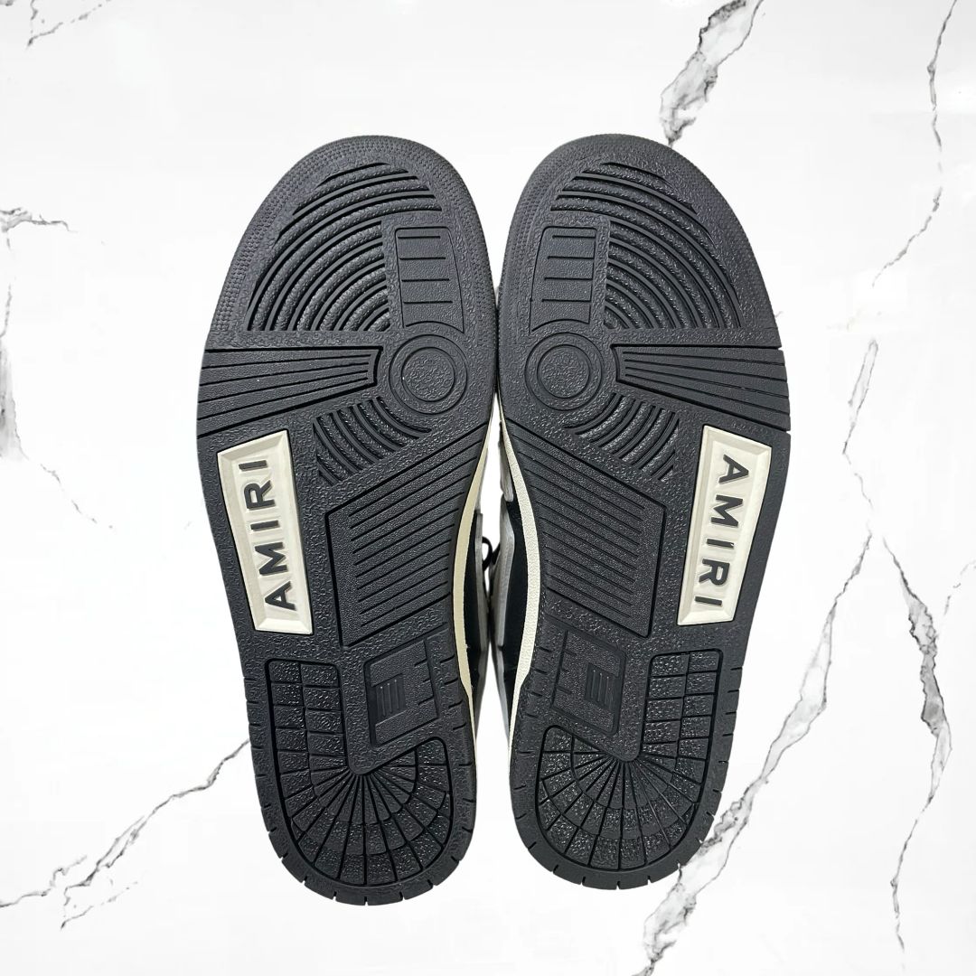 Amiri Skel Top Hi Black White (De Uso) - Urban Utility