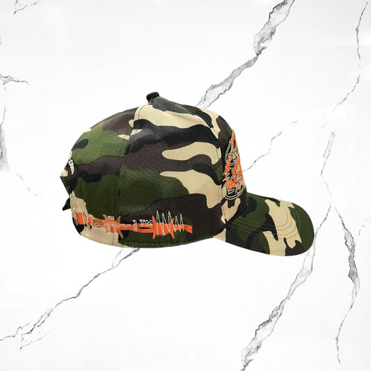 Palida Dad Hat Parche Orange Camo Beige Cap - Urban Utility