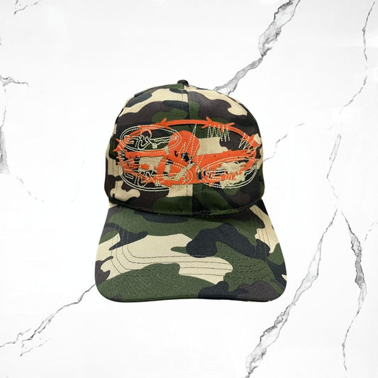 Palida Dad Hat Parche Orange Camo Beige Cap - Urban Utility