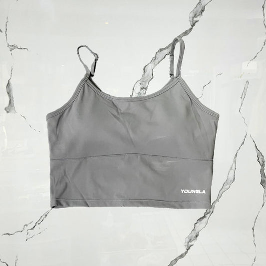 Locked In Tank Charcoal Top