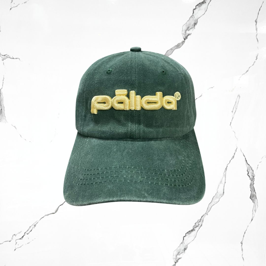Palida Dad Hat Box Logo Verde Bandera