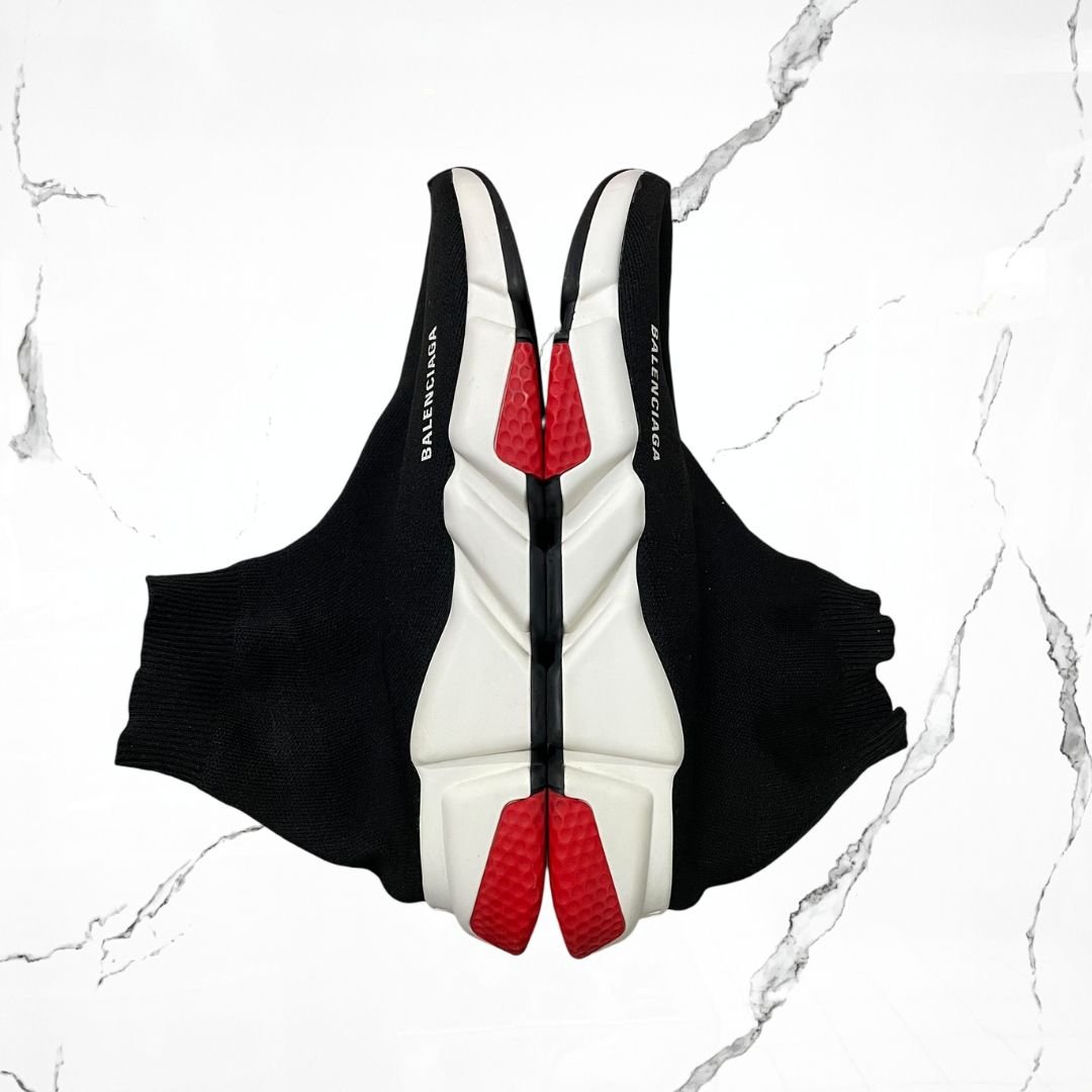 Balenciaga Speed Trainer Black Red (De Uso) - Urban Utility