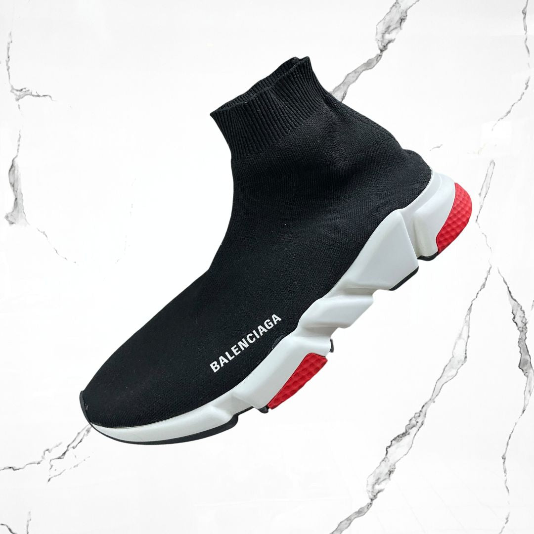 Balenciaga Speed Trainer Black Red (De Uso) - Urban Utility