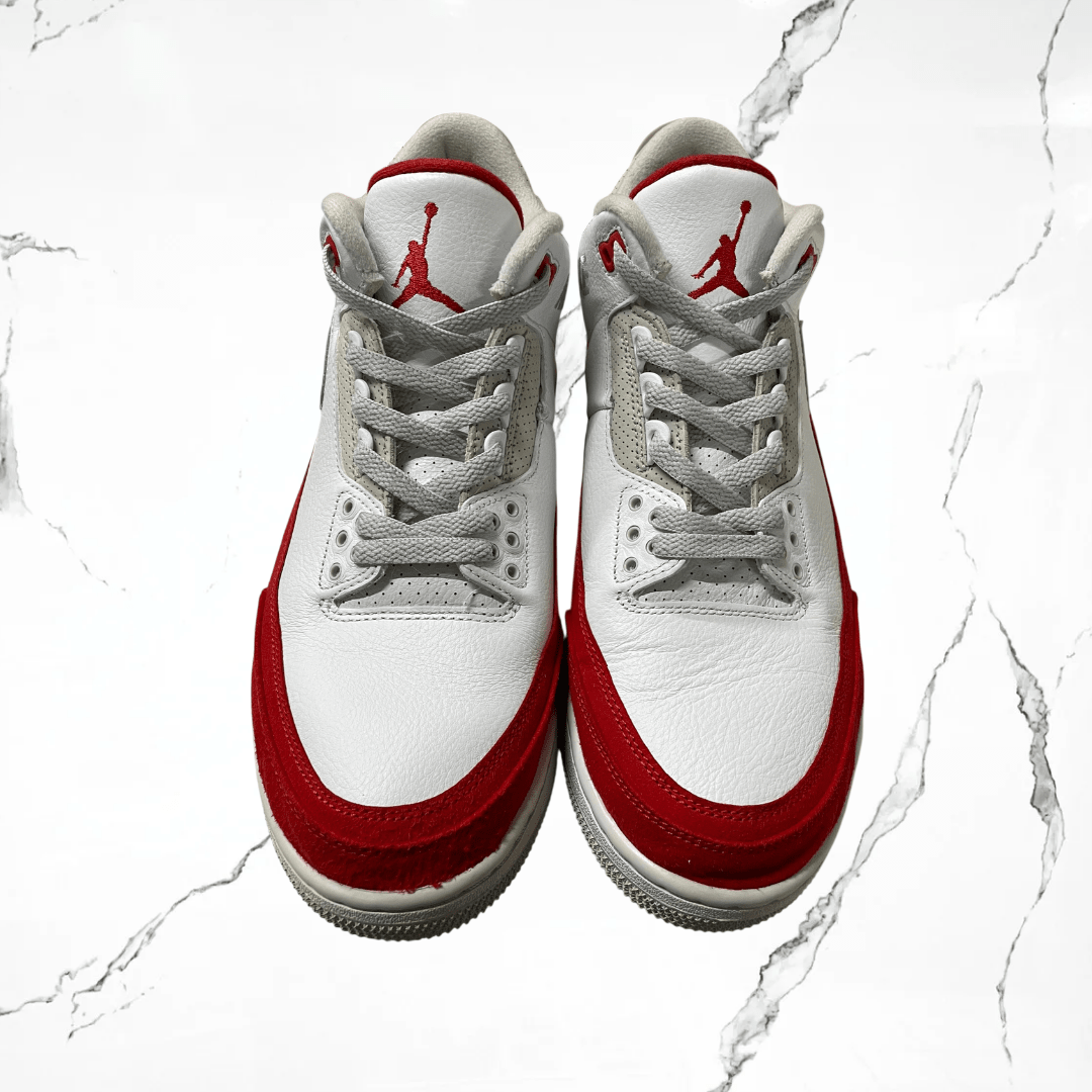Jordan 3 Retro Tinker White University Red (De Uso) - Urban Utility