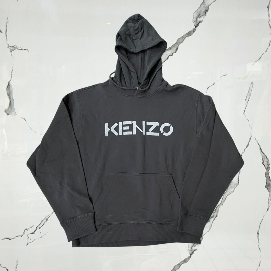 Kenzo Logo Classic Black Hoodie - Urban Utility