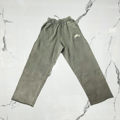 YoungLA New Wave Baggy Sweats Dark Green Wash Pants - Urban Utility