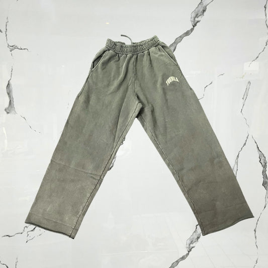 New Wave Baggy Sweats Dark Green Wash Pants