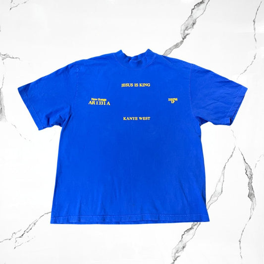 Kanye West Jesus Is King Vinyl I Blue T-Shirt (De Uso) - Urban Utility