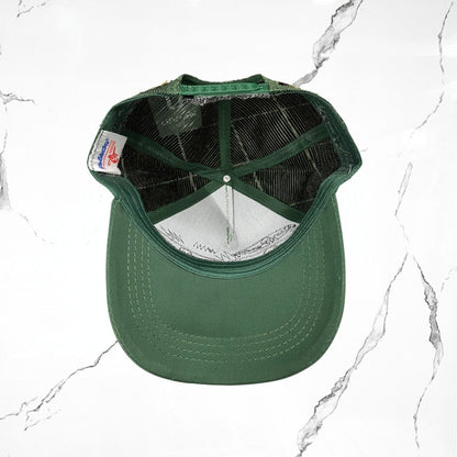 Palida Trucker Hat Parche Beige Verde Bandera Cap