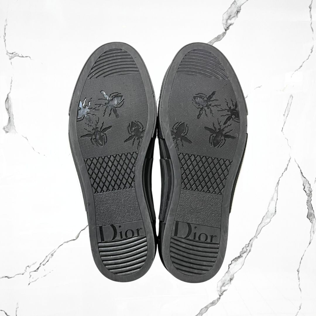 Dior B23 Low Top White Black Oblique (De Uso) - Urban Utility