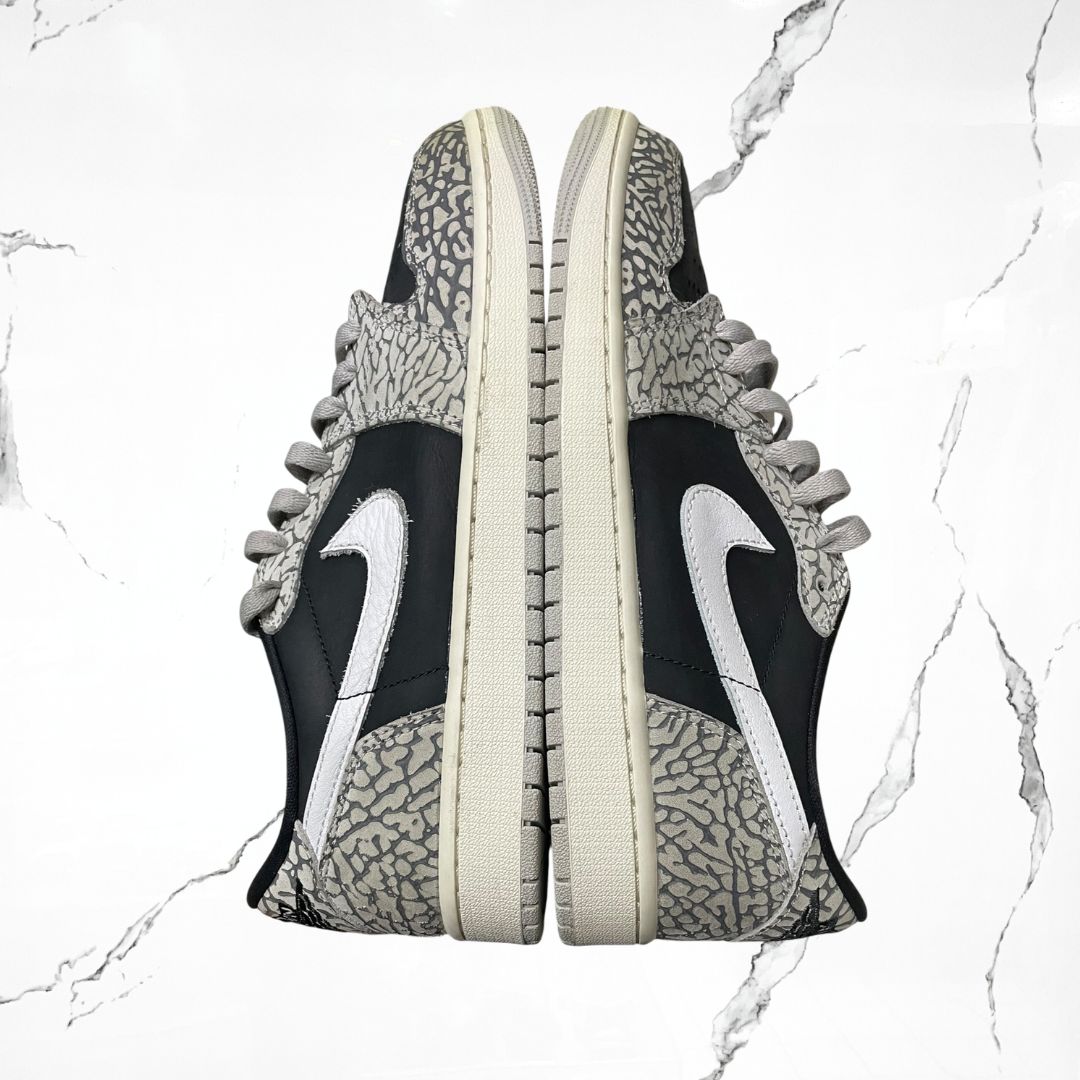 Jordan 1 Retro Low OG Black Cement (De Uso)
