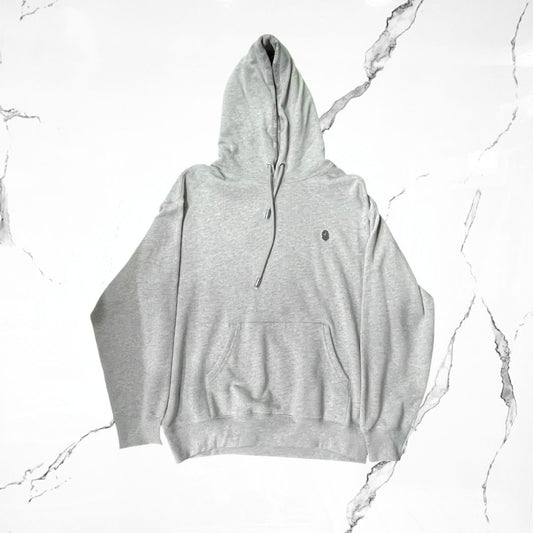 BAPE One Point Relaxed Gray Pullover Hoodie - Urban Utility