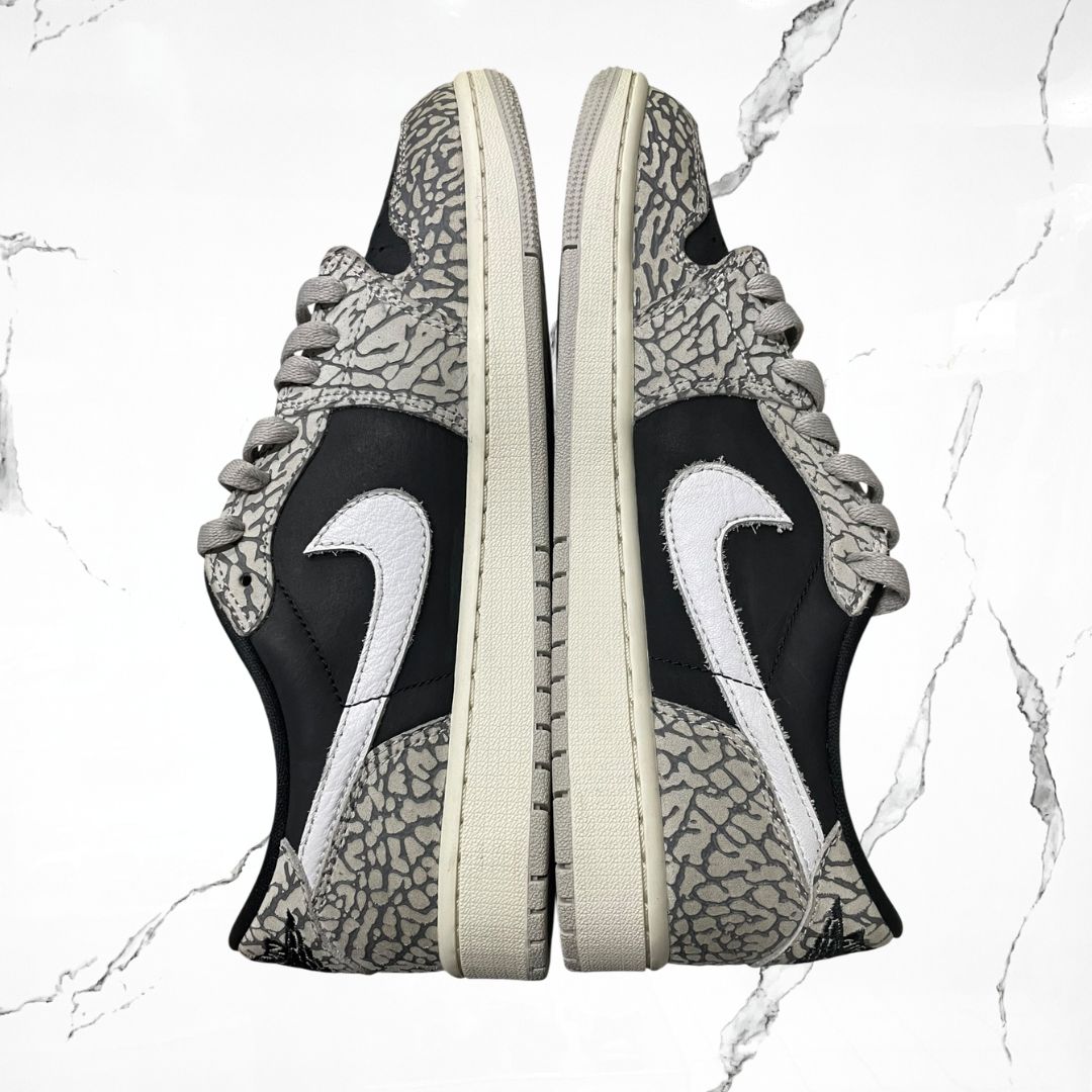 Jordan 1 Retro Low OG Black Cement (De Uso)