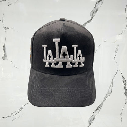 Rude Awakenings LALALA Black Gamuza Cap