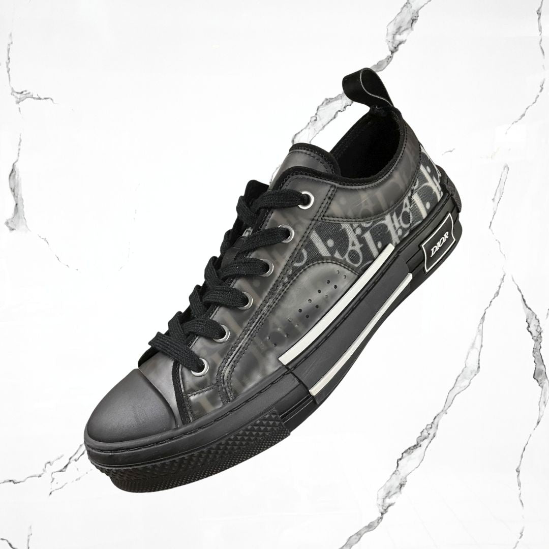 Dior B23 Low Top White Black Oblique (De Uso) - Urban Utility