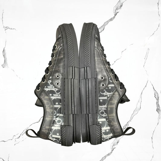 Dior B23 Low Top White Black Oblique (De Uso) - Urban Utility