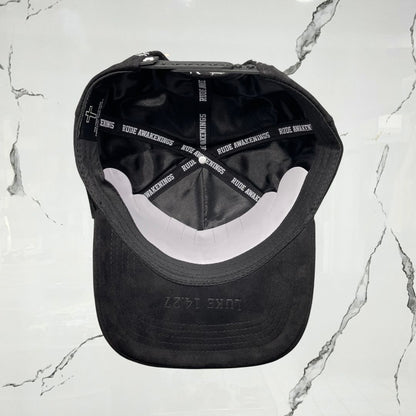 Rude Awakenings LALALA Black Gamuza Cap