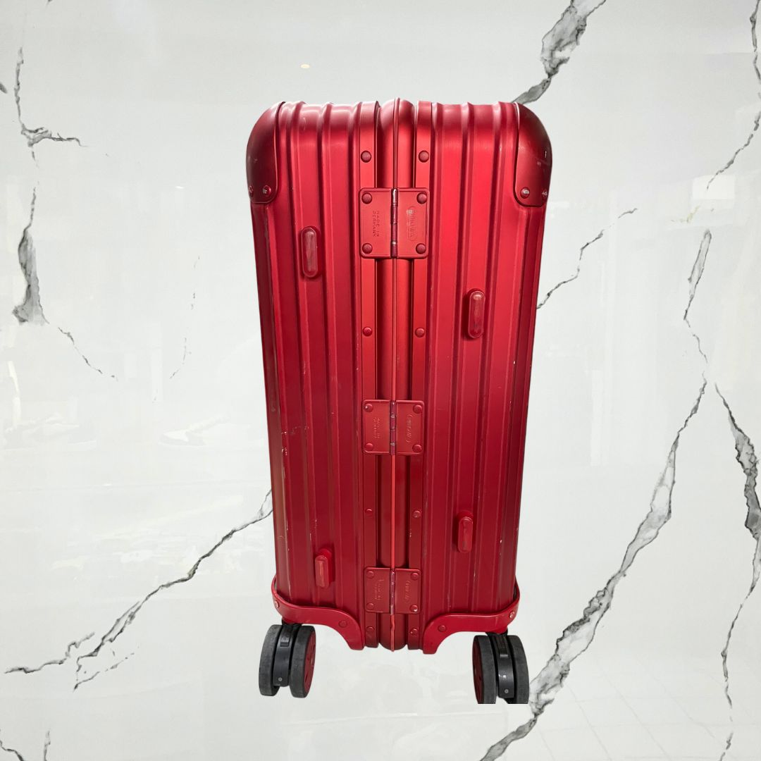 Supreme RIMOWA Topas Multiwheel Red 45L Maleta (De Uso) - Urban Utility