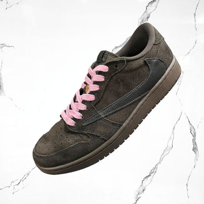 Jordan 1 Low OG Travis Scott Velvet Brown (De Uso)