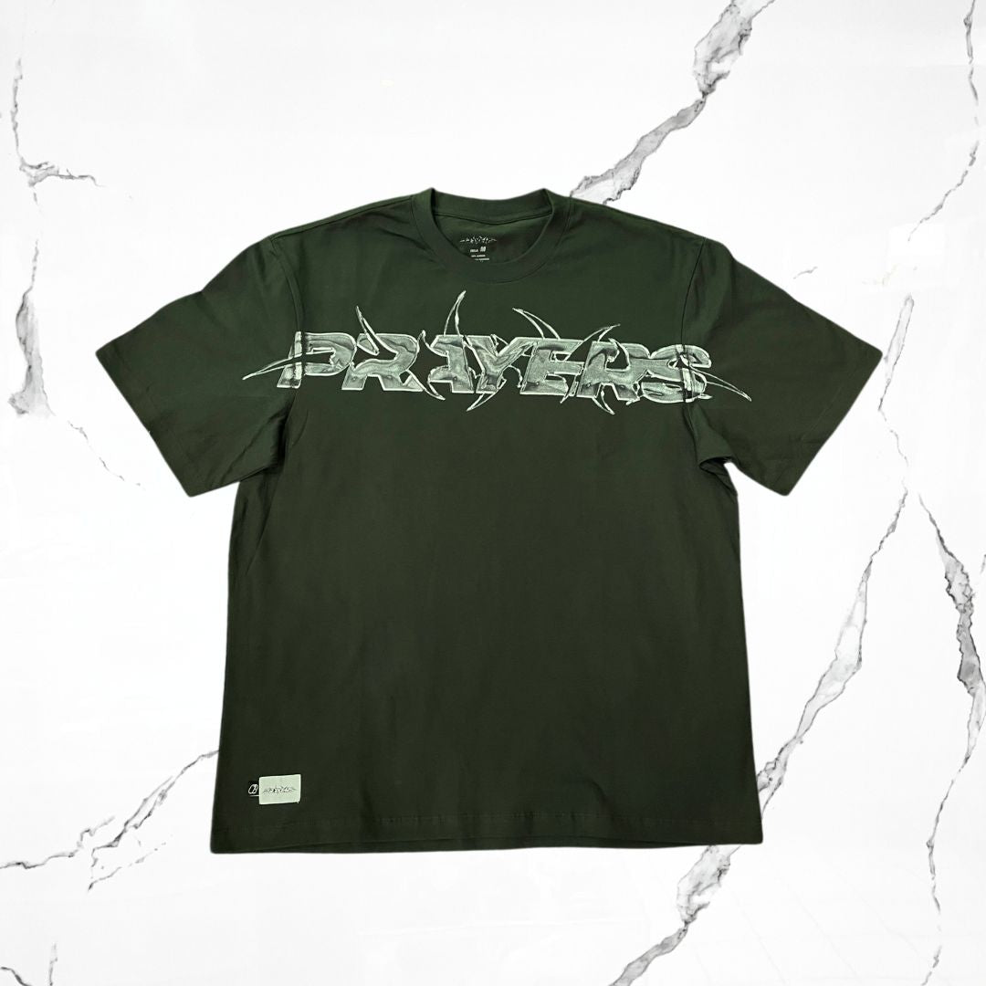 Prayers Chrome Green T-shirt - Urban Utility