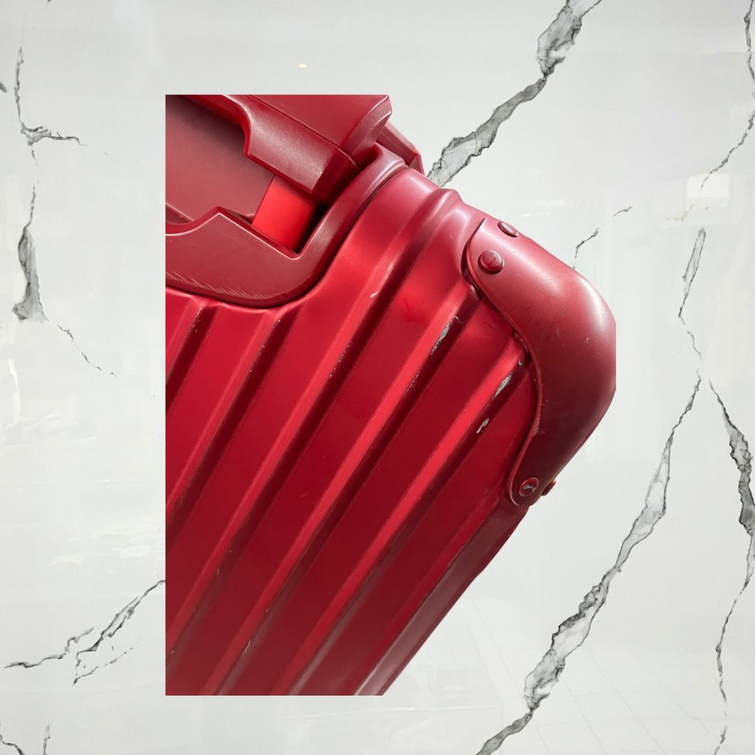 Supreme RIMOWA Topas Multiwheel Red 45L Maleta (De Uso) - Urban Utility