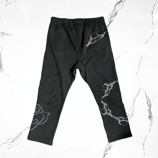 Civilregime Glitter Black Pants - Urban Utility