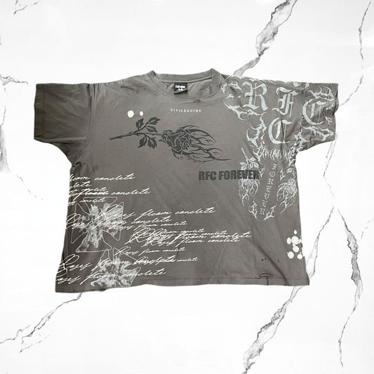 Civilregime Grey Boxy Fit T-Shirt - Urban Utility