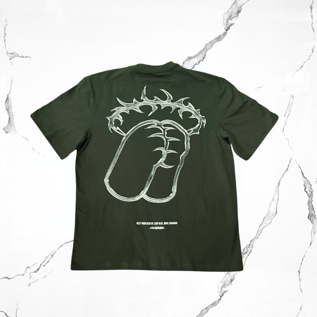 Prayers Chrome Green T-shirt - Urban Utility
