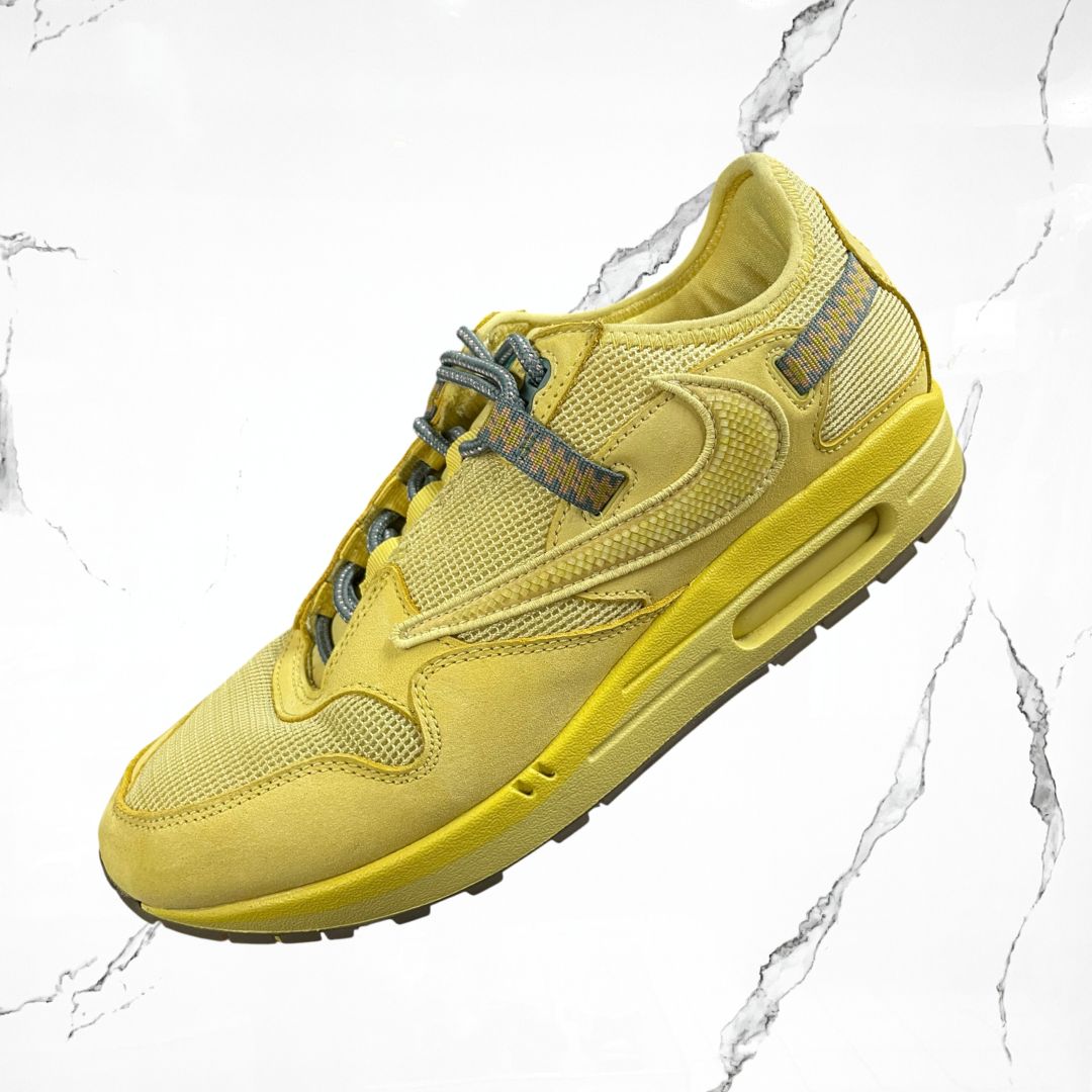 Nike Air Max 1 Travis Scott Cactus Jack Saturn Gold (De Uso)