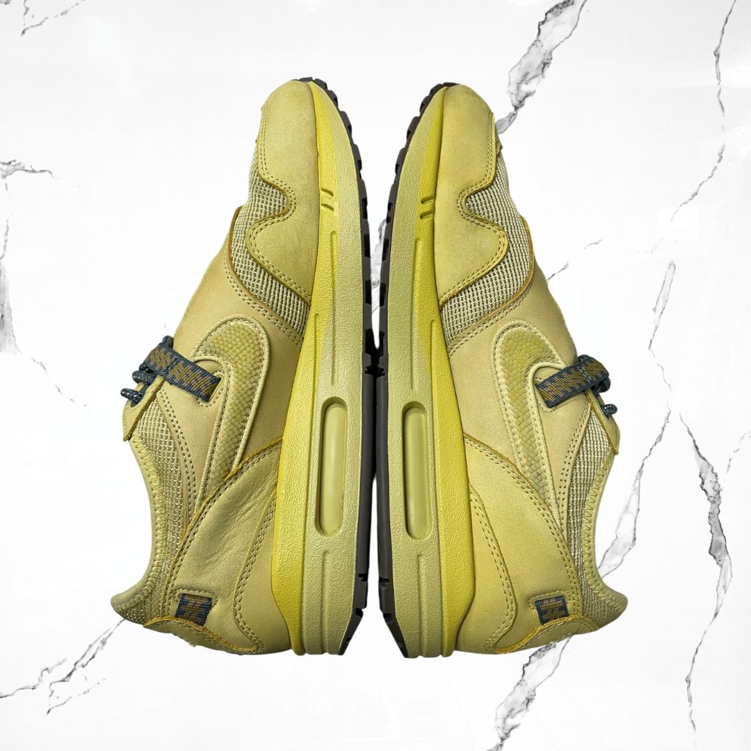 Nike Air Max 1 Travis Scott Cactus Jack Saturn Gold (De Uso)