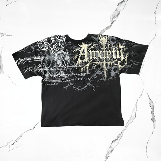 Civilregime Anxiety Black T-Shirt - Urban Utility