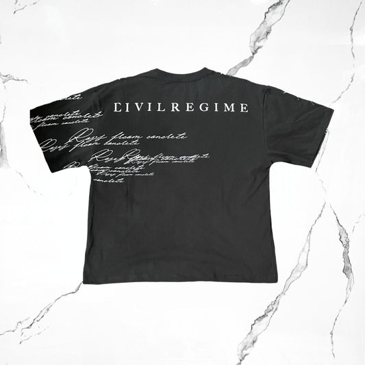 Civilregime Anxiety Black T-Shirt - Urban Utility