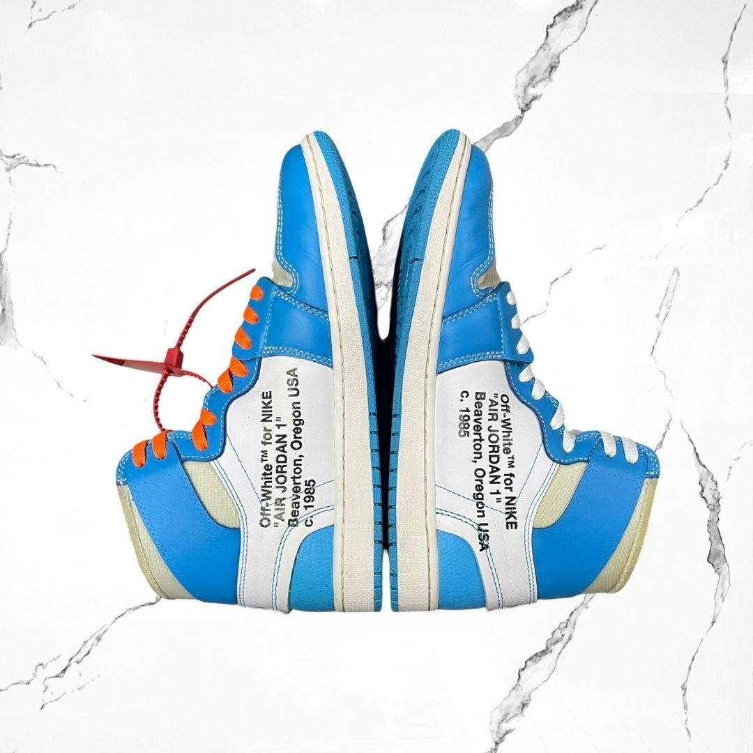 Jordan 1 Off-White University Blue (De Uso)