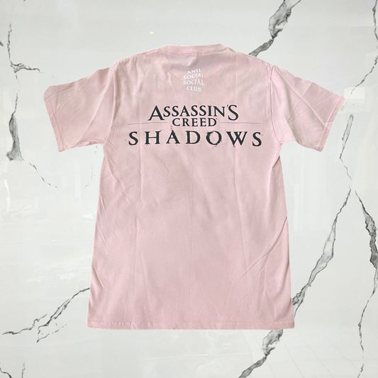Anti Social Social Club x Assassin's Creed Shadows Pink T-shirt