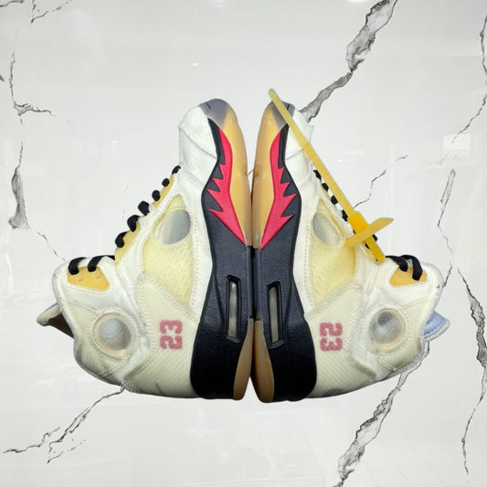 Jordan 5 Off - White Sail (De Uso) - Urban Utility