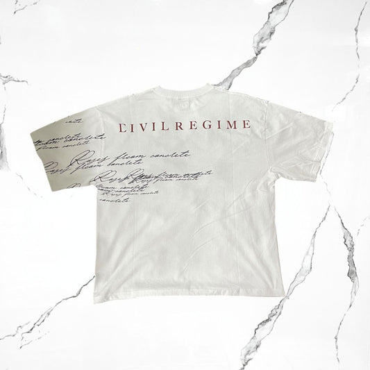 Civilregime Anxiety White T-Shirt - Urban Utility