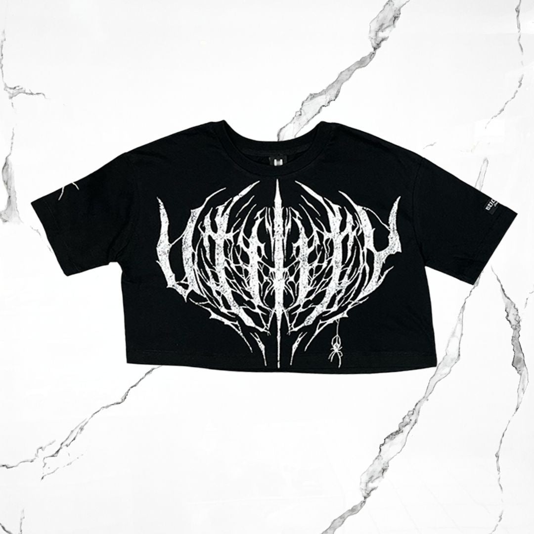 Urban Utility Widow Black Crop Top - Urban Utility