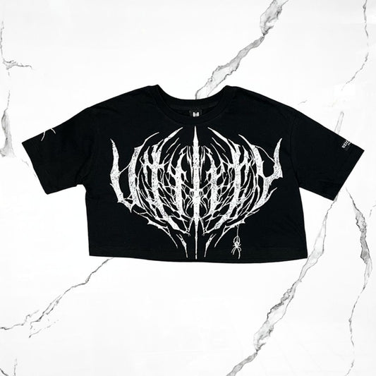 Urban Utility Widow Black Crop Top - Urban Utility