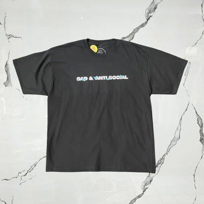 Anti Social Social Club Sadboyz Sad And Anti Social Black T-shirt - Urban Utility
