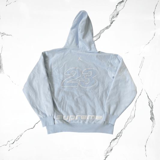 Supreme x Jordan Light Blue Hoodie Sweatshirt - Urban Utility