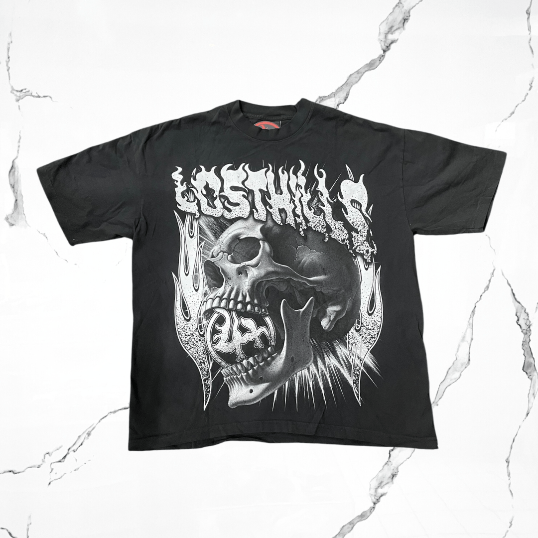 Lost Hills Skull Black White T-shirt - Urban Utility