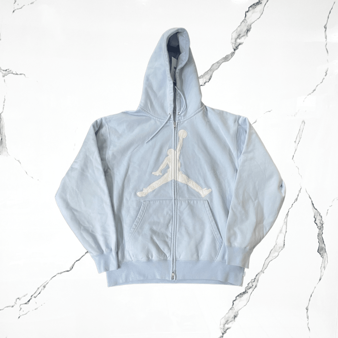 Supreme x Jordan Light Blue Hoodie Sweatshirt - Urban Utility