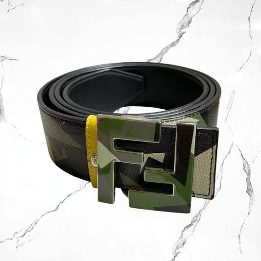 Fendi Camo Black Belt - Urban Utility