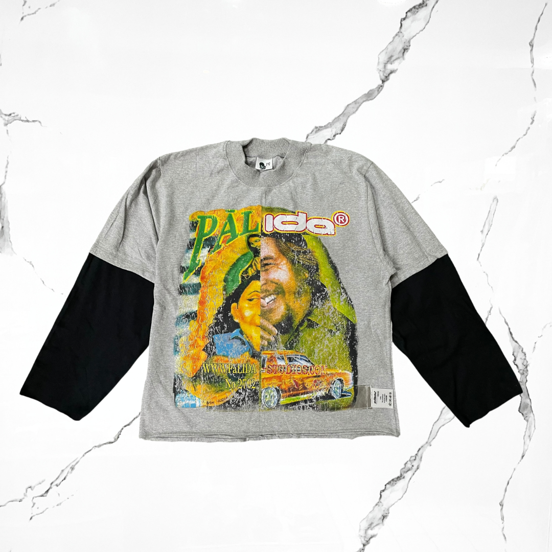 Palida Che Maria Felix Grey Black Long Sleeve