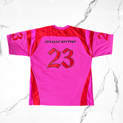 Supreme x Jordan Pink Red Jersey